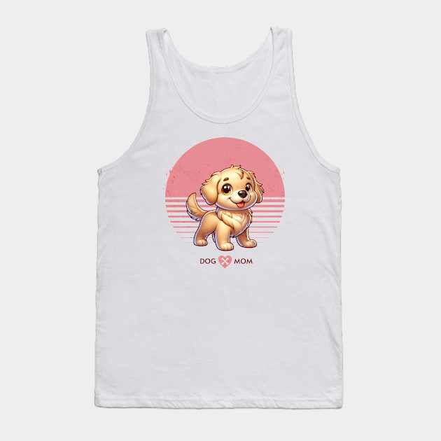 Golden Retriever Puppy | Proud Dog Mom Tank Top by Pink & Pretty